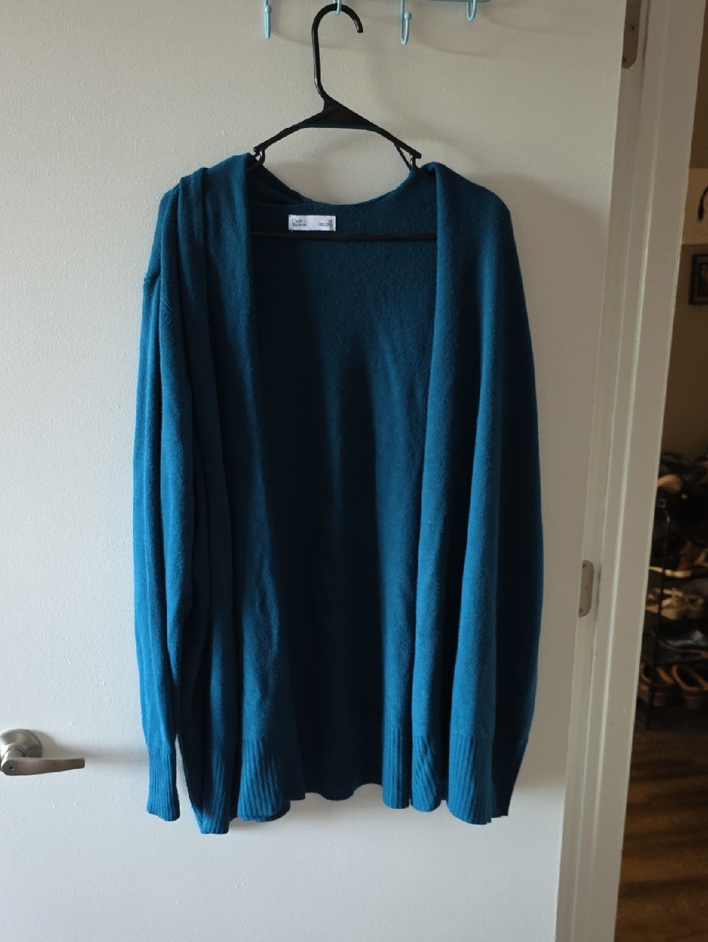Croft & Barrow Teal Open-Front Women's Cardigan